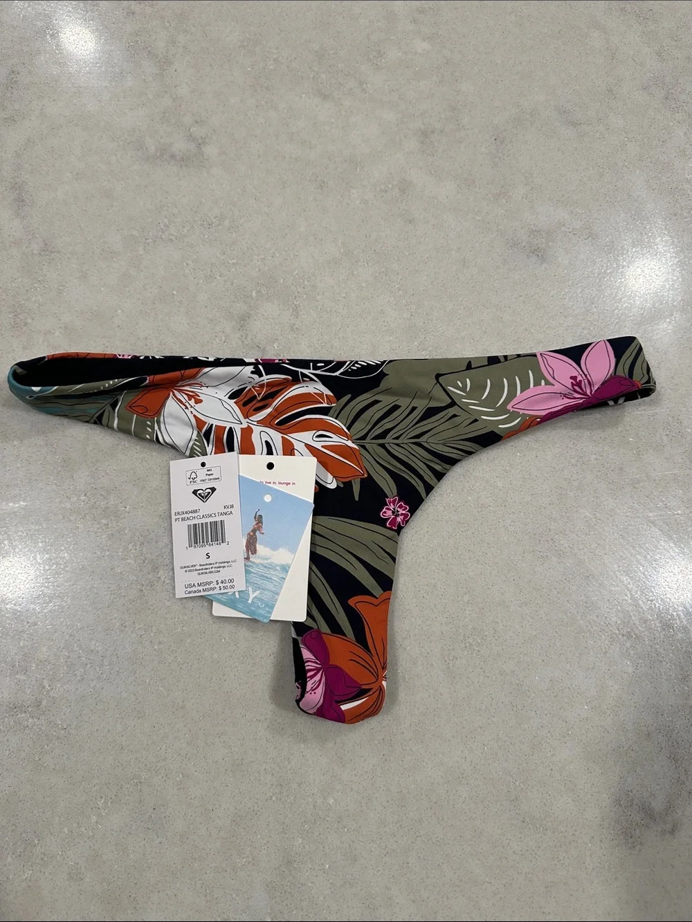 Roxy PT Beach Classics-Floral Print Bikini Top & Matching Bottoms